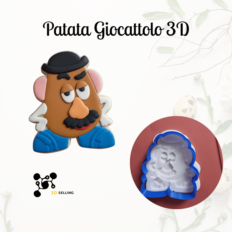 3d Selling Casa, arredamento e bricolage:Articoli per cucina e bar:Accessori per pasticceria:Altro accessori per pasticceria Stampo tagliabiscotti 3D Patata Giocattolo