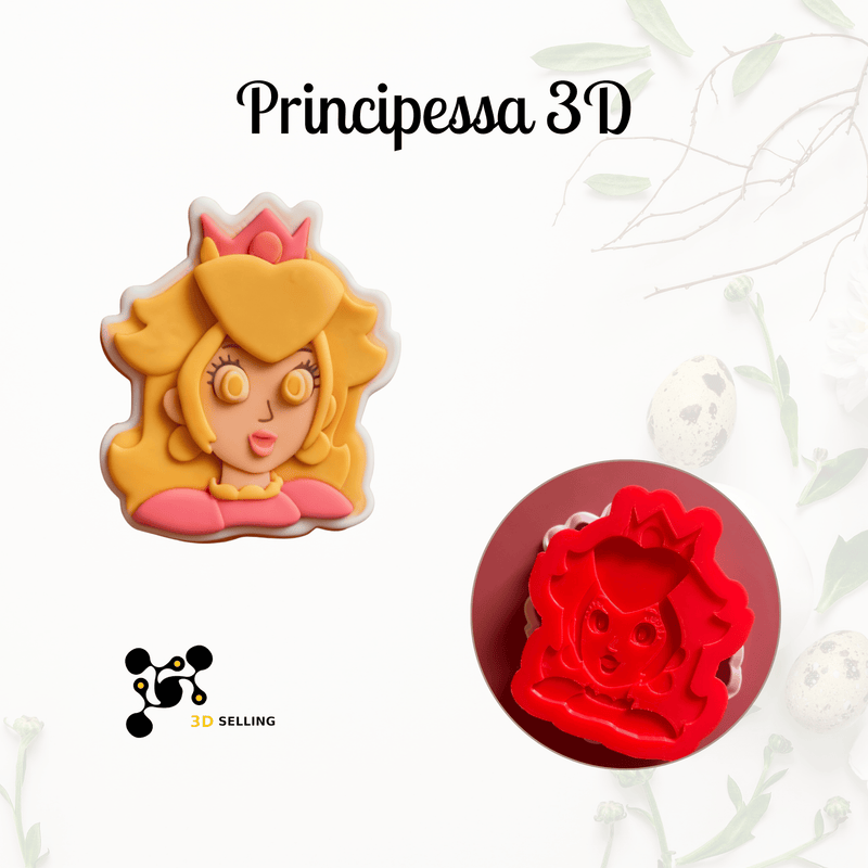 3d Selling Casa, arredamento e bricolage:Articoli per cucina e bar:Accessori per pasticceria:Altro accessori per pasticceria Stampo tagliabiscotti 3D Principessa