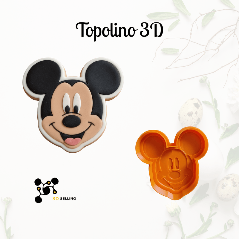 3d Selling Casa, arredamento e bricolage:Articoli per cucina e bar:Accessori per pasticceria:Altro accessori per pasticceria Stampo tagliabiscotti 3D Topino