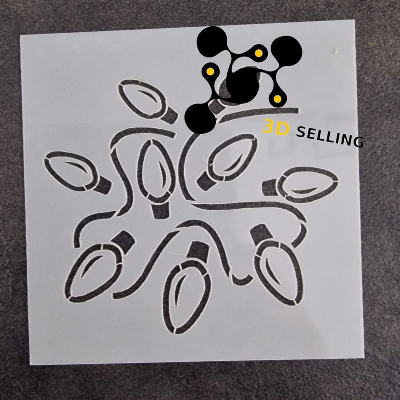 Stencil luci di Natale - 3d Selling