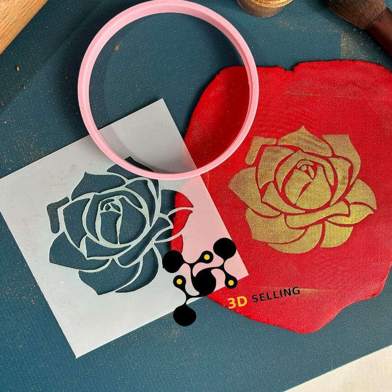 Stencil Rosa - 3d Selling