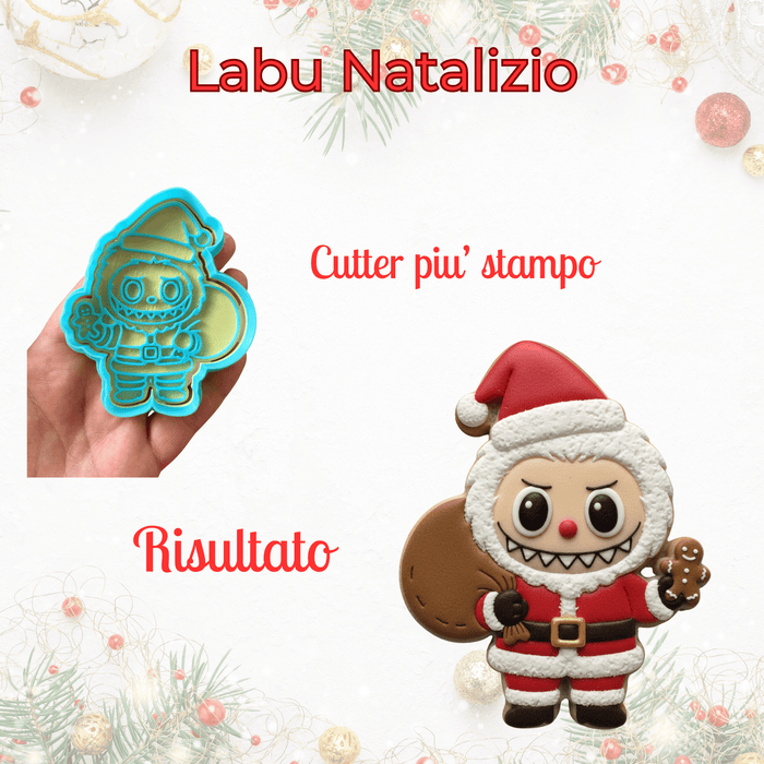 3d Selling Casa, arredamento e bricolage:Articoli per cucina e bar:Accessori per pasticceria:Altro accessori per pasticceria Tagliabiscotti ad Incisione – Labu Natalizio con Sacco Regalo