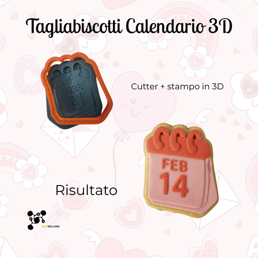 3d Selling Casa, arredamento e bricolage:Articoli per cucina e bar:Accessori per pasticceria:Altro accessori per pasticceria Tagliabiscotti Calendario 3D