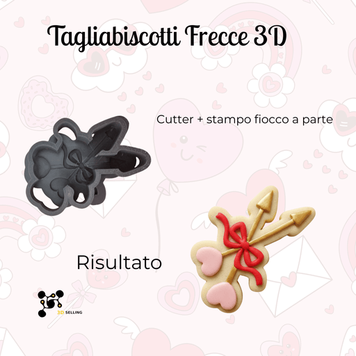 3d Selling Casa, arredamento e bricolage:Articoli per cucina e bar:Accessori per pasticceria:Altro accessori per pasticceria Tagliabiscotti Frecce 3D
