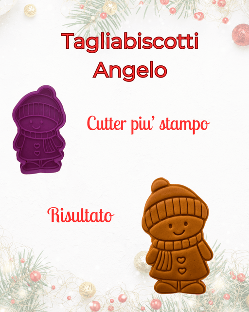 3d Selling Casa, arredamento e bricolage:Articoli per cucina e bar:Accessori per pasticceria:Altro accessori per pasticceria Tagliabiscotti Gingerbread – Cutter + Stampo per Biscotti Incisi