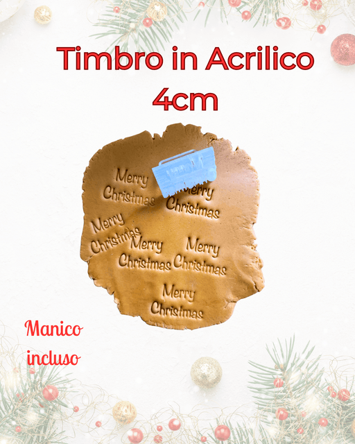 3d Selling Casa, arredamento e bricolage:Articoli per cucina e bar:Accessori per pasticceria:Altro accessori per pasticceria Timbro in Acrilico 4 cm – Incisore per Biscotti con Manico