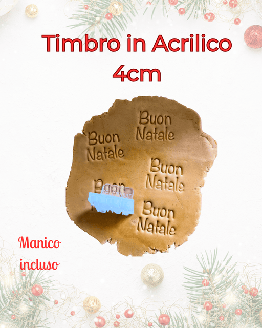 3d Selling Casa, arredamento e bricolage:Articoli per cucina e bar:Accessori per pasticceria:Altro accessori per pasticceria Timbro in Acrilico 4 cm – Incisore per Biscotti con Manico Natale