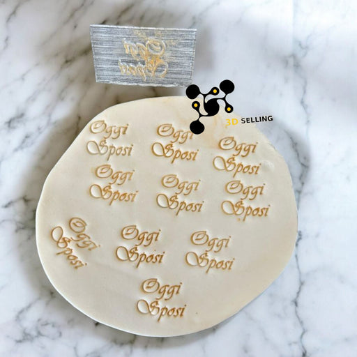 3d Selling Casa, arredamento e bricolage:Articoli per cucina e bar:Accessori per pasticceria:Altro accessori per pasticceria Timbro in acrilico Oggi Sposi