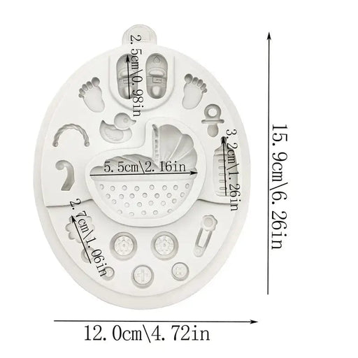 3d Selling Casa, arredamento e bricolage:Articoli per cucina e bar:Accessori per pasticceria:Formine e stampi per biscotti Stampo in silicone baby shower