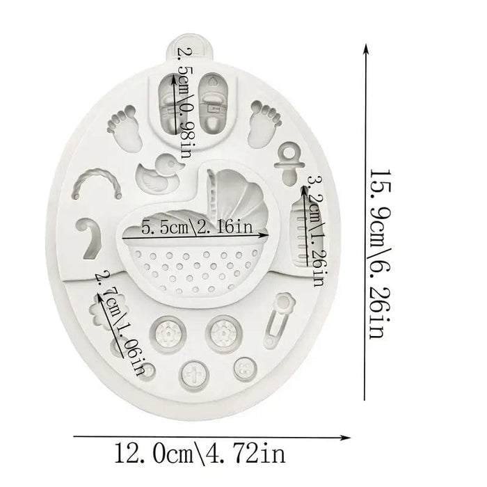 3d Selling Casa, arredamento e bricolage:Articoli per cucina e bar:Accessori per pasticceria:Formine e stampi per biscotti Stampo in silicone baby shower