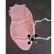 Doppio quadrato con fiori - 3d Selling