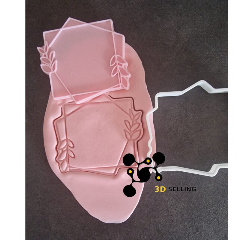 Doppio quadrato con fiori - 3d Selling