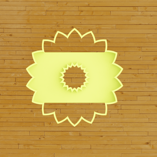 3d Selling cookie cutter Girasole