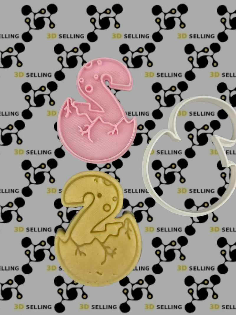 Set Numeri stile dinosauri - 3d Selling