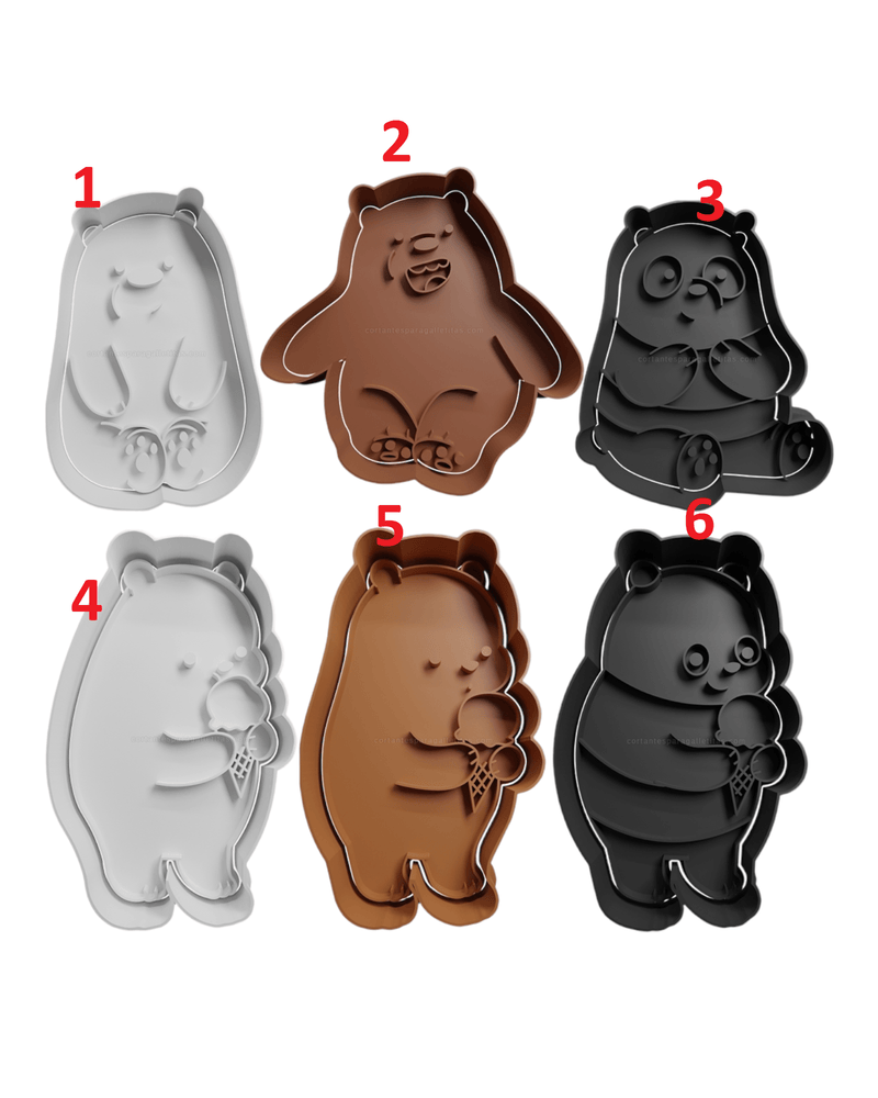 Set Orsi e Panda - 3d Selling
