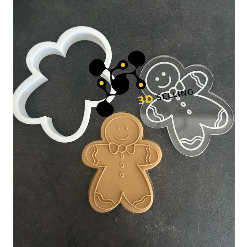 Gingerbread in acrilico in rilievo - 3d Selling