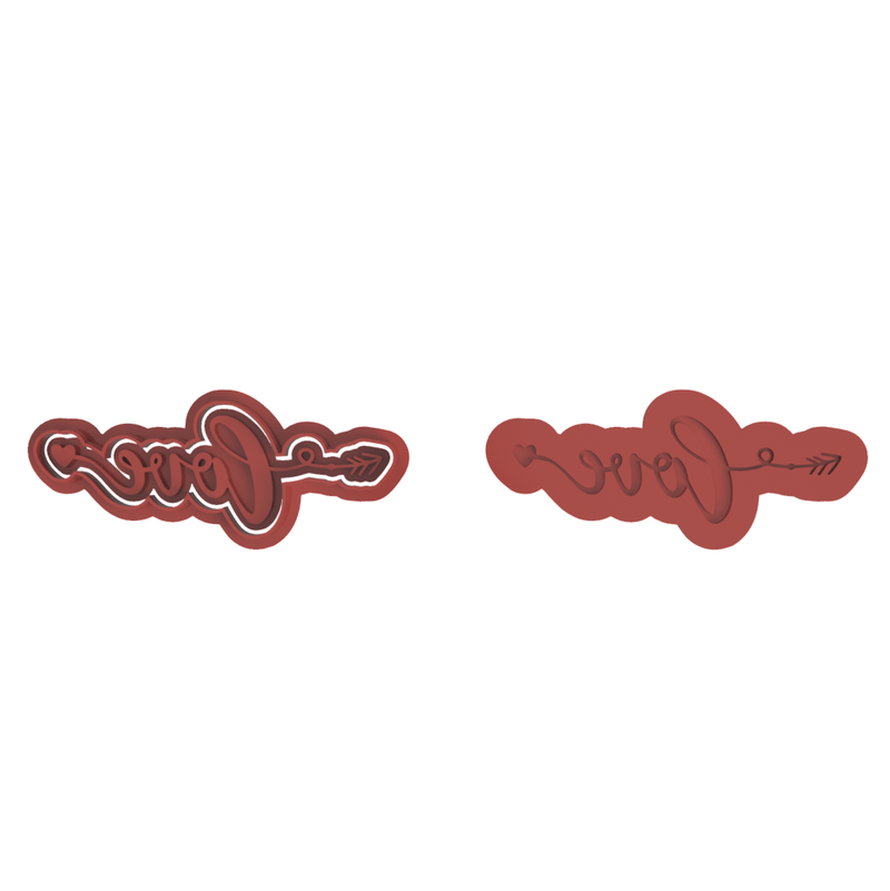 Love corsivo 9cm - 3d Selling