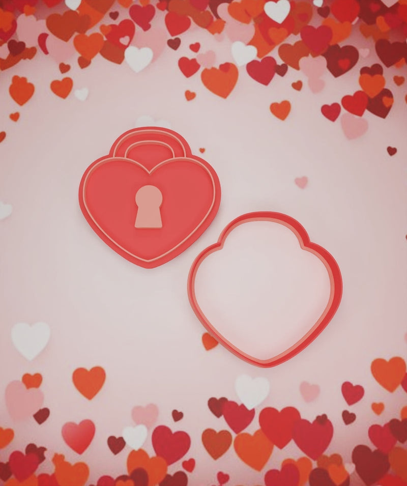 Lucchetto  a forma di cuore 8cm - 3d Selling