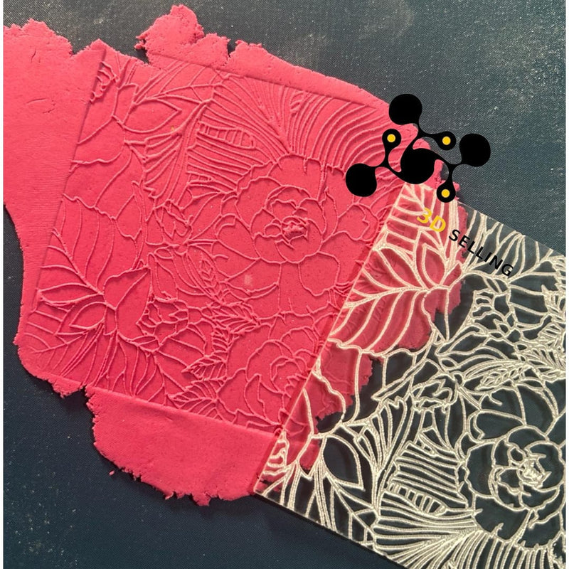 Pattern in acrilico Peonie 10*10 - 3d Selling