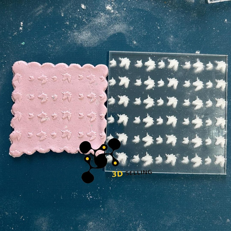 Pattern unicorni in acrilico 10*10 - 3d Selling