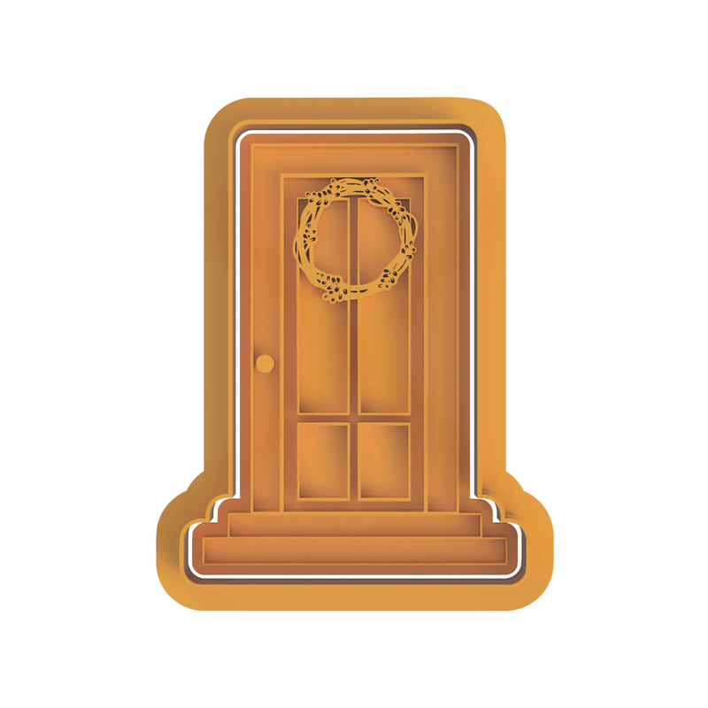 Porta con ghirlanda idea Natale - 3d Selling