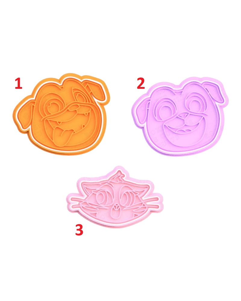 Set Bulldog con gatto - 3d Selling