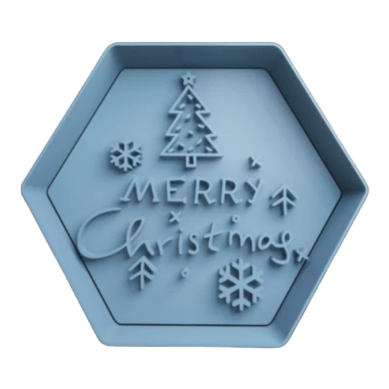 Stampo di Natale Merry Christmas cookie cutter - 3d Selling