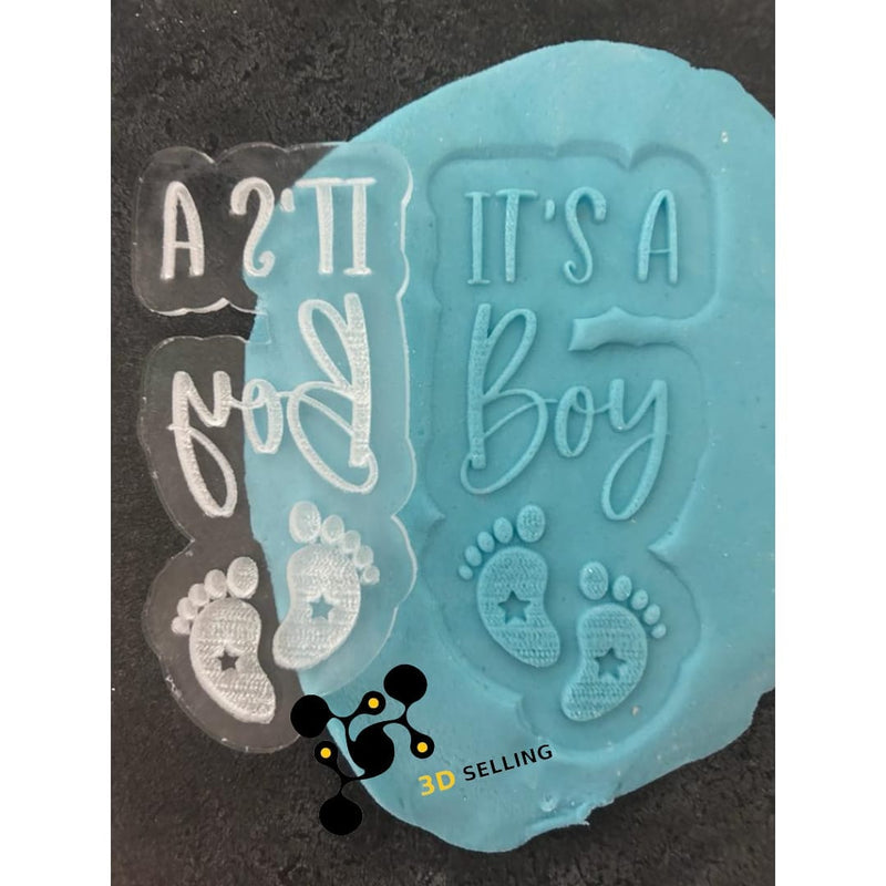 Stampo + cutter in acrilico its a Boy - 3d Selling