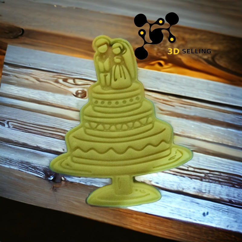 Torta Nuziale con sposini - 3d Selling