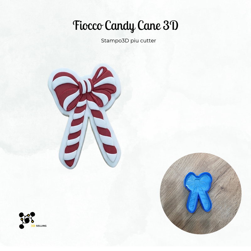 Fiocco Mod Candy Cane 3D