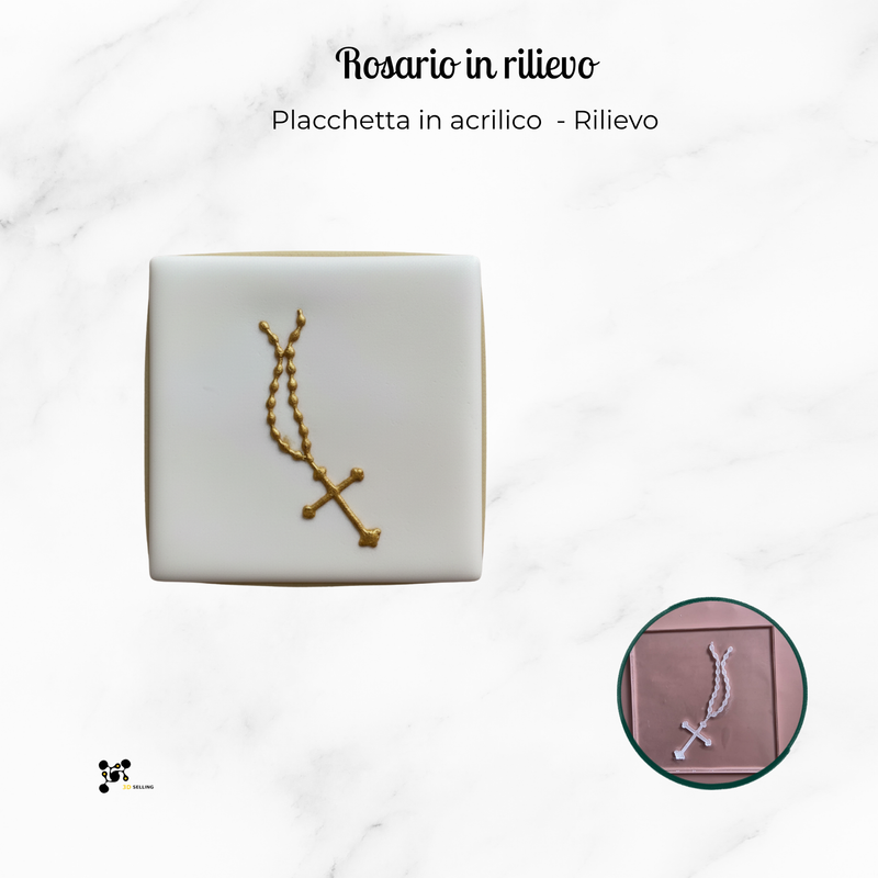 Stampo per biscotti in rilievo Rosario