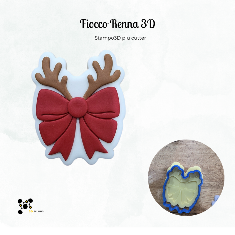 Fiocco Mod Renna 3D