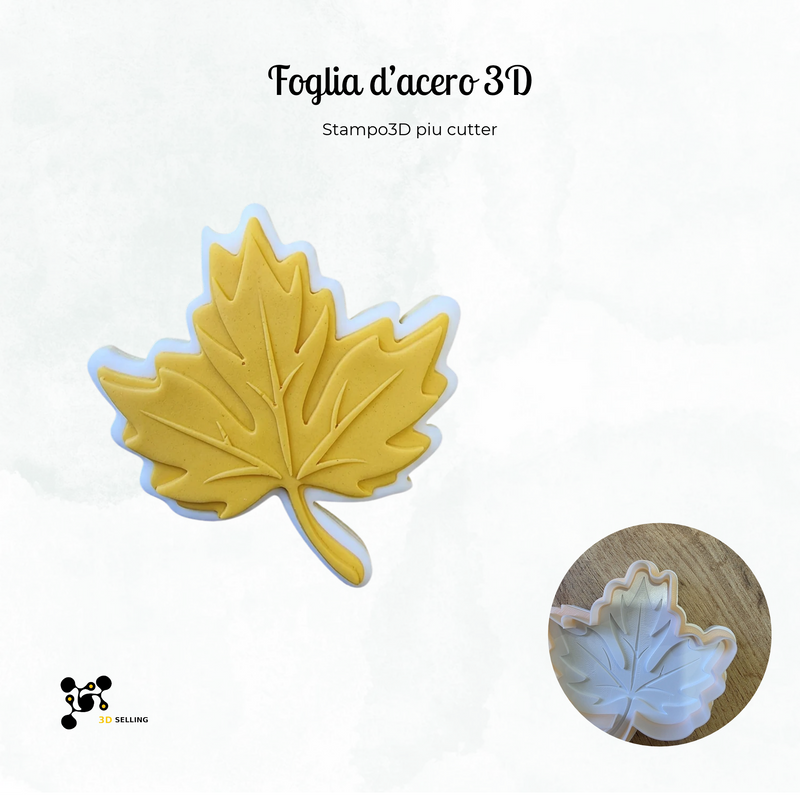 Foglia d'acero 3D