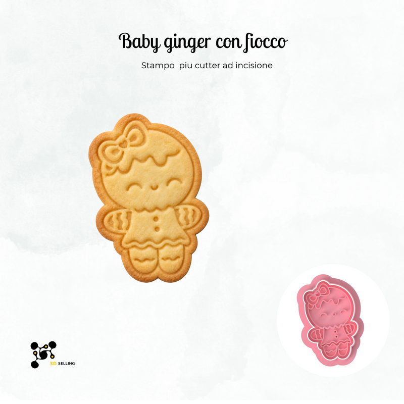Baby Gingerbread con fiocco