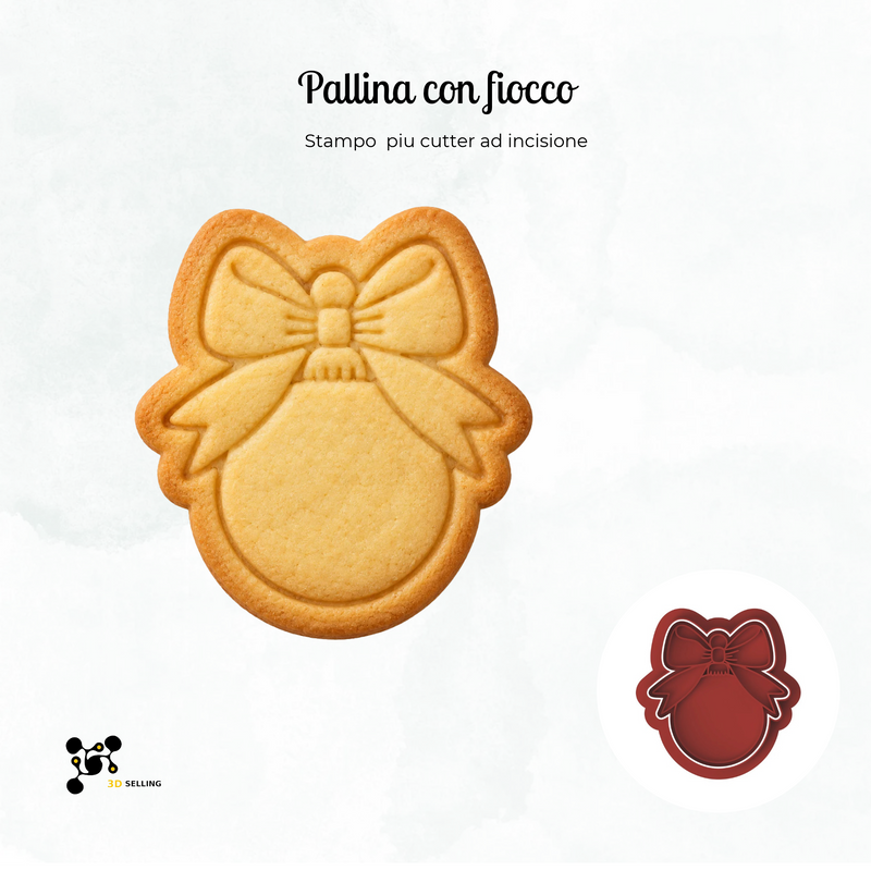 Pallina di Natale con fiocco