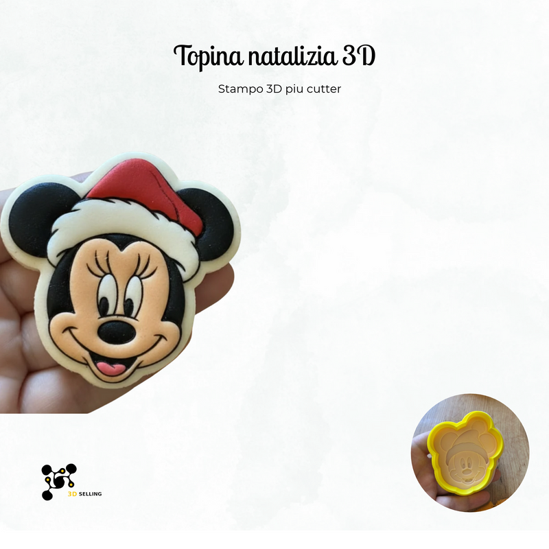 Topina Natalizia 3D