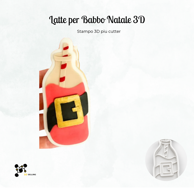 Latte per Babbo Natale 3D