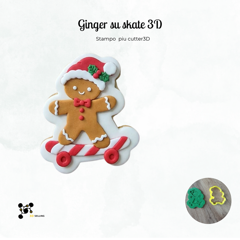 Gingerbread su skate 3D