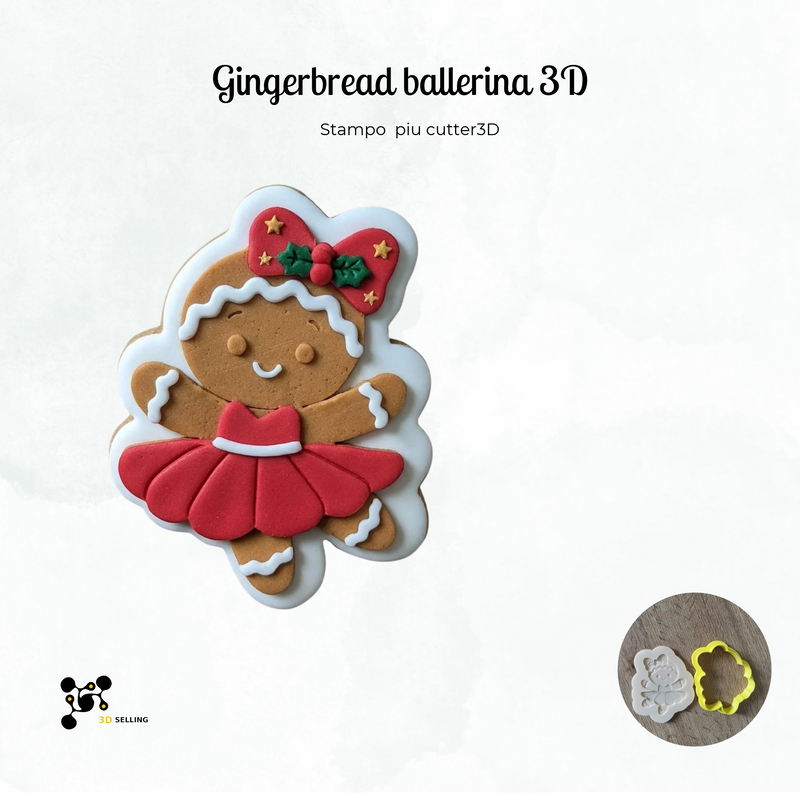 Gingerbread ballerina 3D