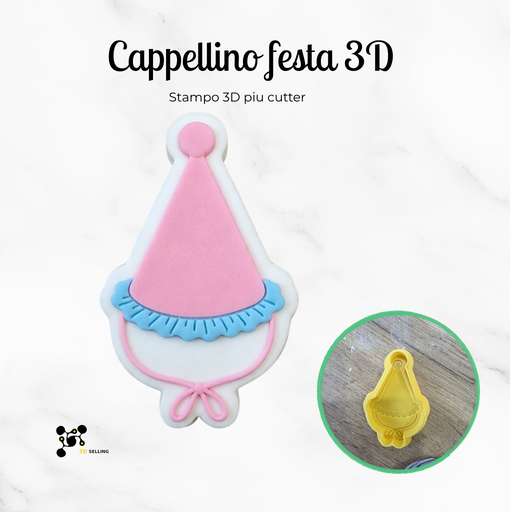 Cappello compleanno in 3D