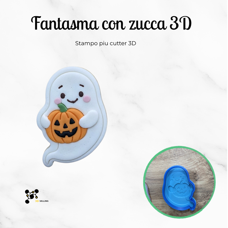 Fantasma con zucca 3D