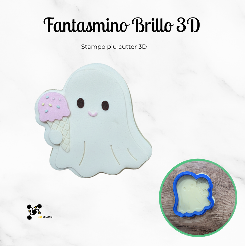 Fantasmino con gelato 3D