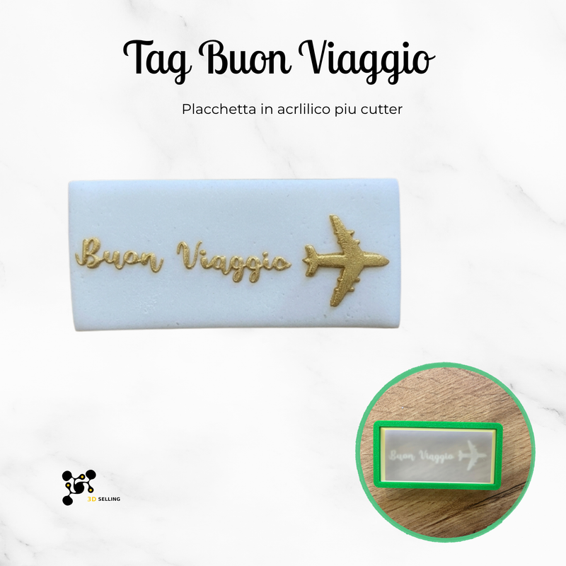 Tag Buon Viaggio 9cm