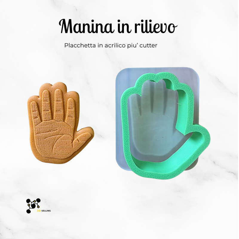 Manina in acrilico Rilievo