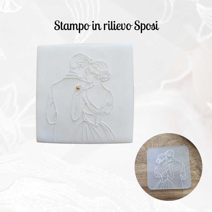 Stampo in acrilico Sposi in rilievo
