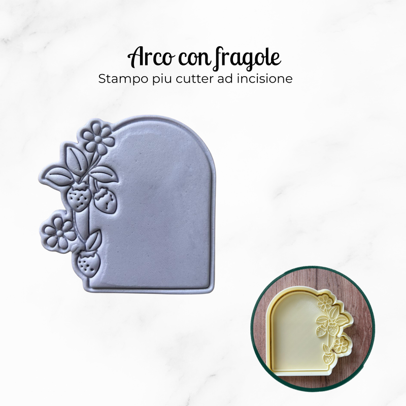 Stampo per biscotti arco con fragole