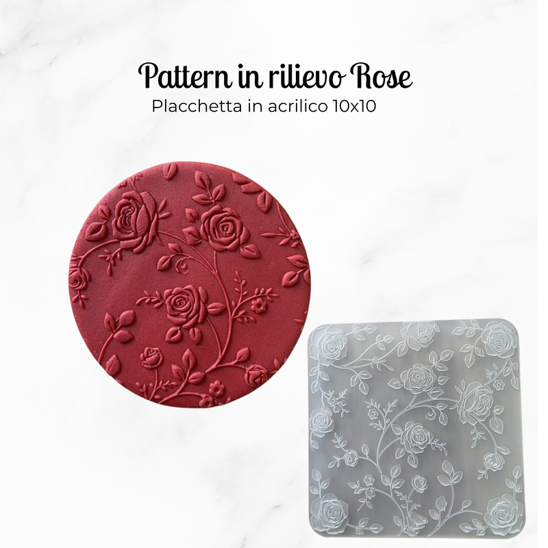 Pattern in rilievo in acrilico Rose