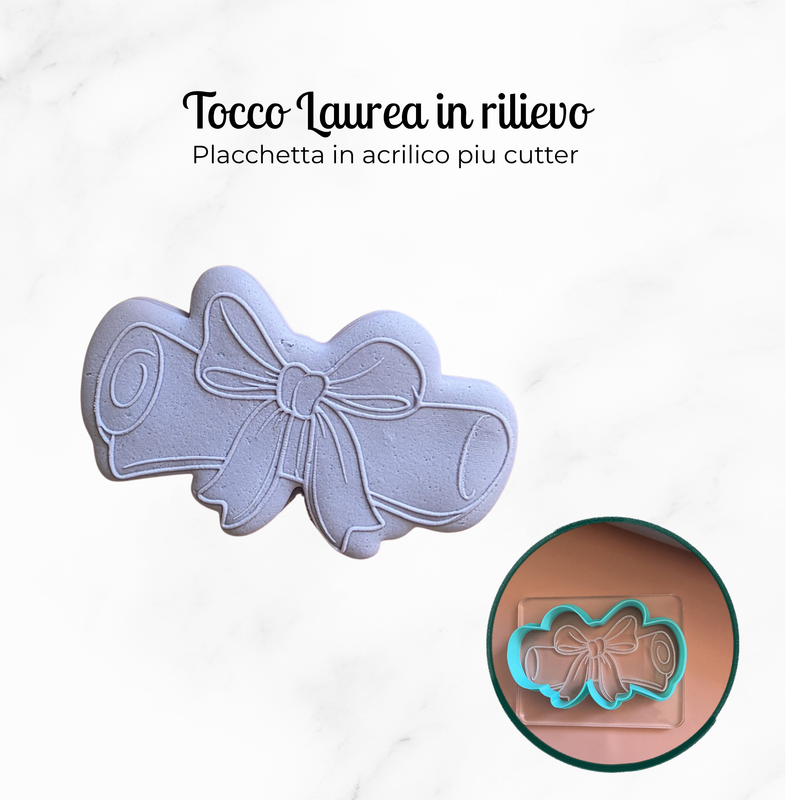Tocco Laurea in acrilico Rilievo
