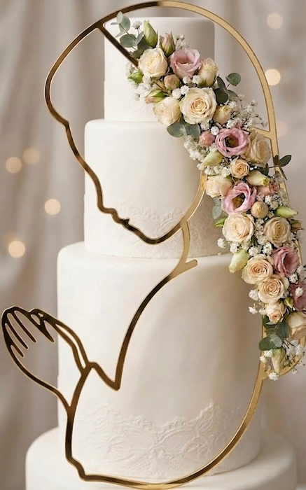 Cake topper Bimba che prega