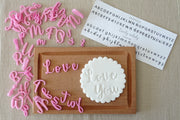 Alfabeto Lovely (box inclusa) cookie cutter formina tagliabiscotti - 3d Selling
